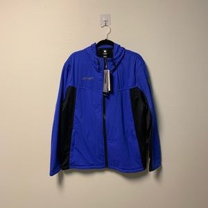 Blue and black Descente sportswear jacket